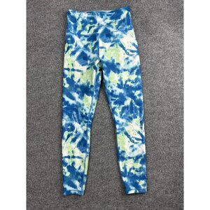 Wildfox Leggings Womens Small Blue Green Tie Dye High Rise Ankle Yoga Gym Pants